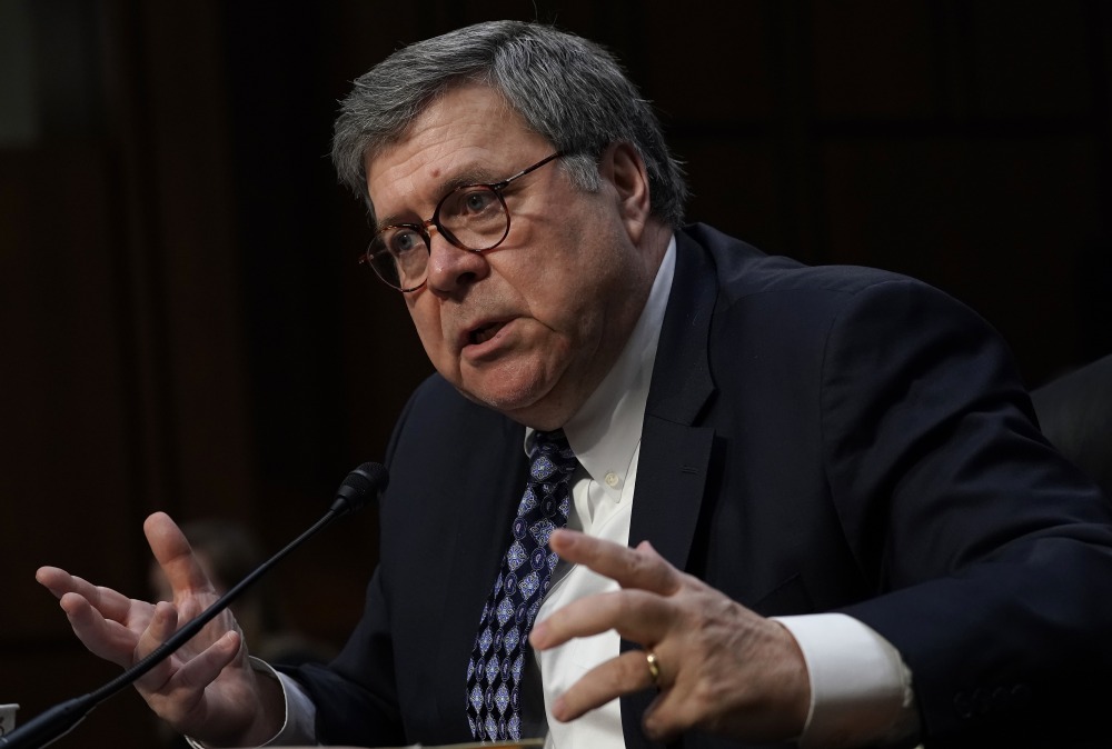 WASHINGTON, DC - JANUARY 15: U.S. Attorney General nominee William Barr testifies at his confirmation hearing before the Senate Judiciary Committee January 15, 2019 in Washington, DC. Barr, who previously served as Attorney General under President George H. W. Bush, was confronted about his views on the investigation being conducted by special counsel Robert Mueller. (Photo by Alex Wong/Getty Images)