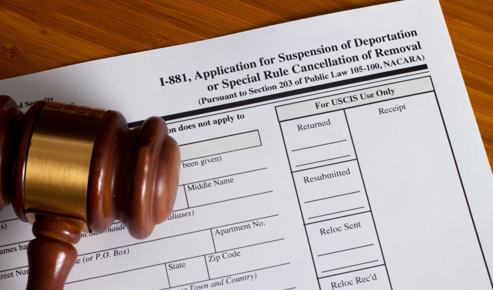 Application Suspension of Deportation or special rule cancellation of removal