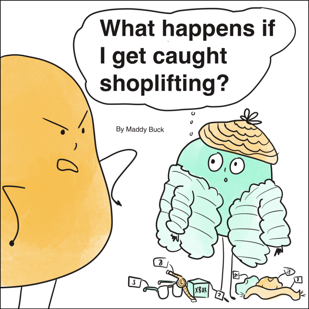 Comic What Happens To Teens Caught Shoplifting Findlaw